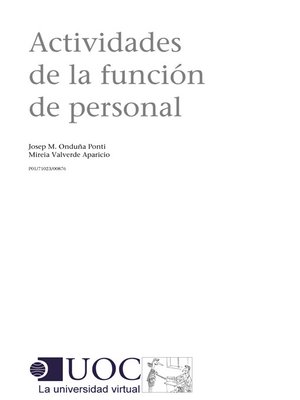 cover image of Actividades de la función de personal